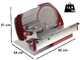 OUTLET - DIFETTI ESTETICI - Berkel Home Line HL250 Rossa - Affettatrice con lama in acciaio cromato da 250 mm