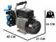 Kit motopompa elettrica da irrorazione con carrello - Bertolini Pumps STRIP DE71
