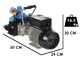 Kit motopompa elettrica da irrorazione con carrello - Bertolini Pumps POLY 2020 H.P. RTE.1 - Per prodotti chimici e acidi