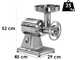 OUTLET - PICCOLI DIFETTI ESTETICI - Fimar TC22TE - Tritacarne elettrico - Corpo e gruppo di macinazione in alluminio - 230V