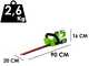 Greenworks G24HT56 - Tagliasiepi a batteria litio 24V/10Ah - Lama da 56 cm