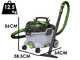 Ego WDV 0900E - Aspirasolidi e liquidi a batteria - Bidone 34L - 56V - SENZA BATTERIA E CARICABATTERIA