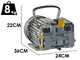 Kit motopompa elettrica da irrorazione con carrello - Comet MTP MC8 EL MNF - Per prodotti chimici e acidi