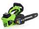 Greenworks GD48TCS - Elettrosega a batteria 48V 5Ah - Lama da 30cm