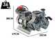 Kit motopompa elettrica da irrorazione con carrello - Comet MTP P40/20 EL - Per prodotti chimici e acidi