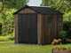 Keter Signature Walnut 759/975 - Casetta da giardino - Con finestre - 230x287x246 cm