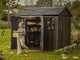 Keter Signature Walnut 759/975 - Casetta da giardino - Con finestre - 230x287x246 cm