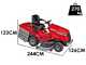 Honda HF 2625 HTE - Trattorino tagliaerba - Cambio idrostatico - Motore Honda GXV690 - Cesto di raccolta con svuotamento elettrico e mulching