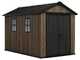 Keter Signature Walnut 7511/1175 - Casetta da giardino - Con finestre - 230x350x246 cm