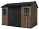 Keter Signature Walnut 7511/1175 - Casetta da giardino - Con finestre - 230x350x246 cm