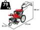 Honda FF 500 - Motozappa a benzina 5.5 HP - Honda GCV 160 - 160cc