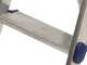 Facal Golden GLD/3, 3 gradini, 1.20 m - Scalandrino in alluminio con cavalletto - Altezza stimata operativa 2.47 m
