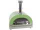 Clementi Gold - Forno a legna per pizza da esterno - Camera di cottura 80 x 60 - 4 pizze - Verde