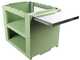 Clementi Gold - Forno a legna per pizza da esterno con carrello - Camera di cottura 80 x 60 - 4 pizze - Verde