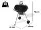 Weber Compact Kettle 57 - Barbecue a carbone - Diametro griglia 57cm