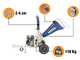 BullMach ZEUS 60 D - Biotrituratore a scoppio - Motore Ducar DH212
