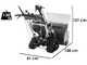 OUTLET - UTILIZZATO PER PROVA - BlackStone B-ST 76 BSTE - Spazzaneve a scoppio - Cingolato - B&amp;S 1450 Snow