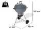Weber Master-Touch GBS C-5755 Slate Blue 57cm - Barbecue a carbone