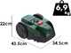 Bosch VISIMOW18V-100 - Robot Tagliaerba - Senza impianto - SENZA BATTERIE E CARICABATTERIE