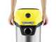 Karcher WD 3-18 S V-17/20 Battery Set - Bidone aspiratutto a batteria - Fusto in acciaio INOX - 17 litri