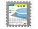 Tappetino base grigio per piscina 50x50 Bestway 58639 - 9 pz