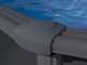 Gre Anthracite Ovale 610x375x132cm - Piscina fuori terra in acciaio
