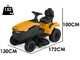 Stiga Tornado 5108e - Kit Trattorino tagliaerba con 1 modulo batteria ePower Pro da 56V/40Ah - Scarico laterale e mulching