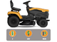 Stiga Tornado 5108e - Kit Trattorino tagliaerba con 2 moduli batteria ePower Pro da 56V/40Ah - Scarico laterale e mulching