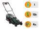 Bosch Rotak18V-34 - Tagliaerba a batteria - 18V/4Ah - Taglio 34 cm