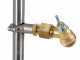 Coppia aste inox irrorazione con getti a farfalla in ottone 3+3