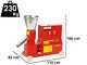 OUTLET - UTILIZZATO PER PROVA - GeoTech-Pro EWPM200T - Pellettatrice trifase - Produzione in casa del pellet da riscaldamento