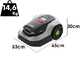 EGO AURA-R2 RMR1500E  - Robot Tagliaerba senza impianto con batteria 5Ah - Decespugliatore ST1300E-S con batteria 2.5Ah