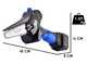 Vesco X150 - Potatore a batteria manuale + asta telescopica 150-230 cm - 2 batterie da 21.6V 2.5Ah