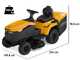 Stiga Estate 384e - Kit Trattorino tagliaerba con 1 modulo batteria ePower Pro da 56V/40Ah - Cesto di raccolta e mulching