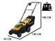 Stanley SCMWP3401M1-QW - Tagliaerba a batteria - 18V 4.0Ah - Taglio 34 cm