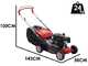 Efco LR 44 PK Comfort - Tagliaerba a scoppio - Motore Emak K450 OHV - 123 cc