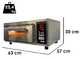 Pizza party Tentazione MAX GT4 - Forno elettrico per pizza - Piano cottura in cordierite - 3000 W