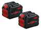 Bosch Professional GRA 18V2-46 - Tagliaerba a batteria 2x18V 12Ah + Caricatore rapido