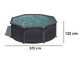 OUTLET - SENZA IMBALLO ORIGINALE - Gre Kea Rotonda &Oslash;350 x 120 cm - Piscina fuori terra in acciaio