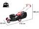 Efco LR 48 PK Comfort - Tagliaerba a scoppio - Motore Emak K 450 OHV - 123 cc