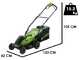 Greenworks MO40L411-01 - Tagliaerba a batteria - 40V/4Ah - Taglio 36 cm