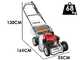 KAAZ LM 5360 HXA HST PRO - Tagliaerba a scoppio trazionato - Honda GXV 160 - Taglio 53 cm - A cardano