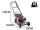 KAAZ LM 5360 HXAR PRO HS - Tagliaerba a scoppio trazionato - Honda GXV 160 - Taglio 53 cm - A cardano - Rullo in metallo