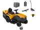 Stiga Estate 598e - Kit Trattorino tagliaerba con 2 moduli batteria ePower Pro da 56V/40Ah - Cesto di raccolta e mulching