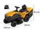 Stiga Estate 598e - Kit Trattorino tagliaerba con 2 moduli batteria ePower Pro da 56V/40Ah - Cesto di raccolta e mulching
