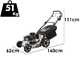 Marina Systems MX 57 SH 3V - Tagliaerba a scoppio trazionato - Motore Honda GXV 160