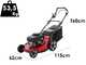 Marina Systems AGRI 57 SKW 3V ZHW - Rasaerba a scoppio trazionato - Motore Kawasaki FJ180