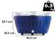 OUTLET - PICCOLI DIFETTI ESTETICI - LotusGrill LG G435 U BL - Barbecue portatile per esterno XL - Scocca blu