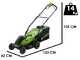 Greenworks LM3604 - Tagliaerba a batteria 40V - SENZA BATTERIE E CARICABATTERIE
