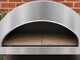 Pizza Party Emozione Silver - Forno a gas per pizza da esterno - Camera di cottura 40x70 cm - Piano cottura in refrattario
